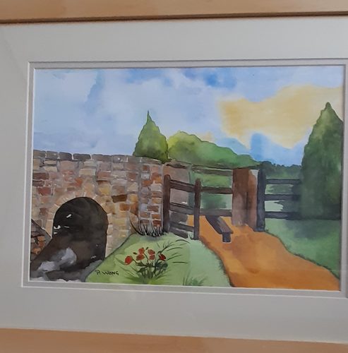 Pauline, Ackworth Farm 2, watercolour.